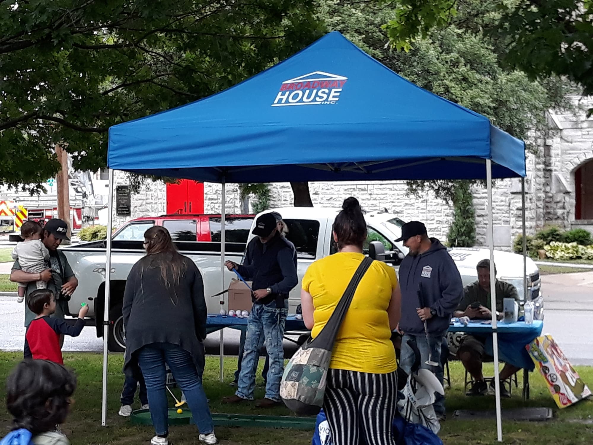 Broadway House booth at Community Family Day